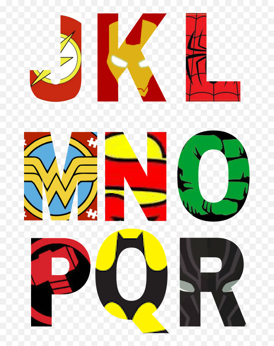 Superhero Lettering Printable Superhero Party Invitations - Printable Superhero Letters Clipart Emoji,Letters Clipart