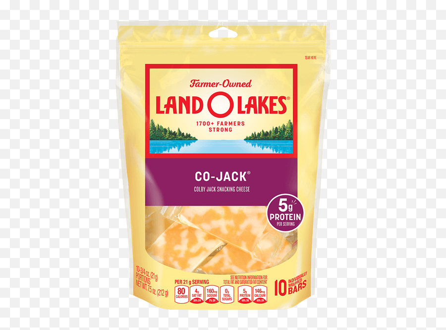 Co - Jack Snack Cheese Land O Lakes Colby Jack Cheese Emoji,Cheese Transparent
