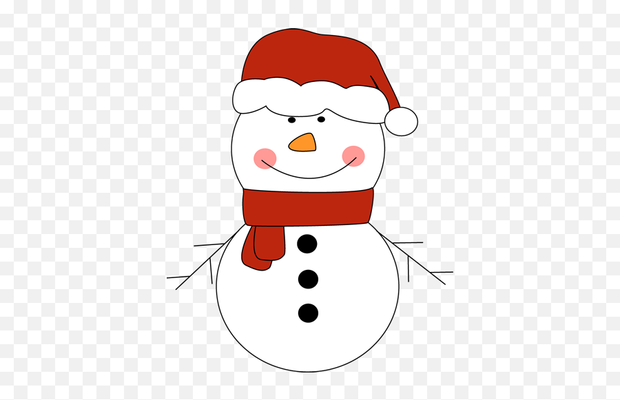 Snowman In Santa Hat Clip Art Clipart Panda - Free Clipart Snowman With Santa Hat Clipart Emoji,Santa Hat Png
