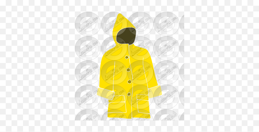 Raincoat Stencil For Classroom - Hooded Emoji,Transparent Raincoat