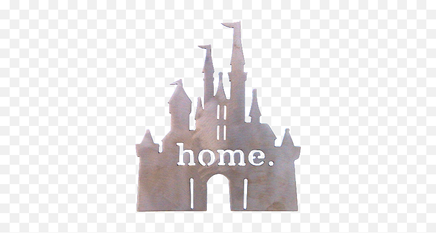 Castle With Home Cutout Wall Art - Mickey Mouse Disney Castle Emoji,Castle Wall Png