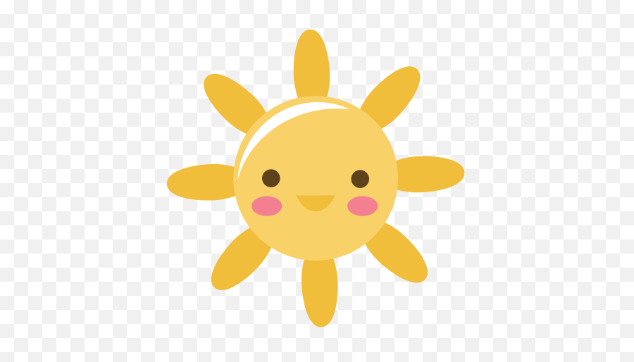 Happy Sun Svg Scrapbook Title Sun Svg Cut File For Clipart - Cute Happy Sun Transparent Emoji,Sun Transparent Png