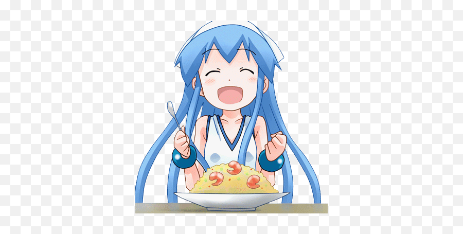Anime 1050995 Transparent Kawaii And Squid Girl On Favimcom - Girl Eating Animated Gif Emoji,Anime Girl Gif Transparent