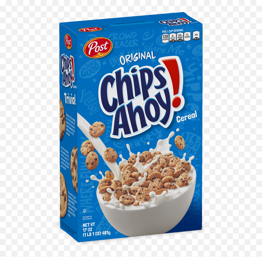 Junk Food Snacks Chips Ahoy - Chips Ahoy Cereal Png Emoji,Cereal Png