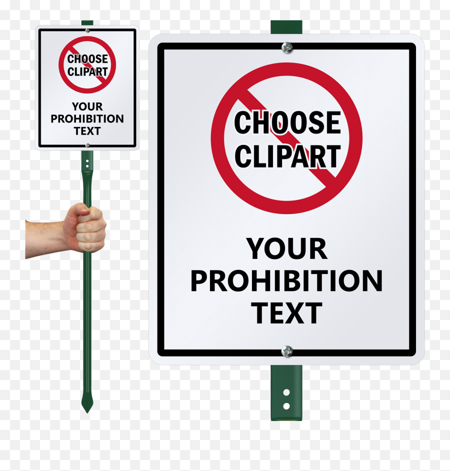 Custom No Lawnboss Sign - Add Your Prohibition Text Bees At Work Emoji,Boss Clipart