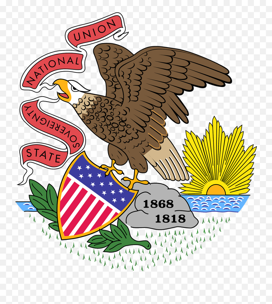Illinois Flag State Emoji,Usa Flagge Clipart
