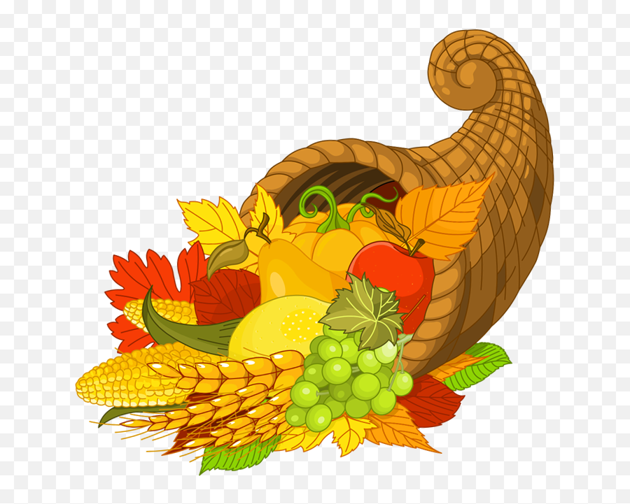 Free Thanksgiving Clipart Transparent Download Free Clip - Transparent Cornucopia Clipart Emoji,Thanksgiving Turkey Clipart