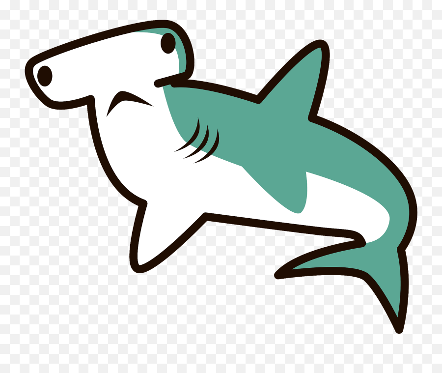 Hammerhead Shark Clipart - Png Download Full Size Clipart Emoji,Sharks Clipart