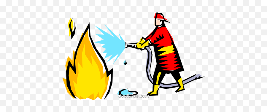 Firefighter Royalty Free Vector Clip Art Illustration Emoji,Firefighting Clipart