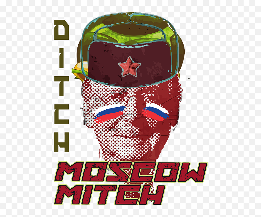 Ditch Moscow Mitch Mcconnell Turtle Ushanka And Russia Flags Emoji,Ushanka Transparent