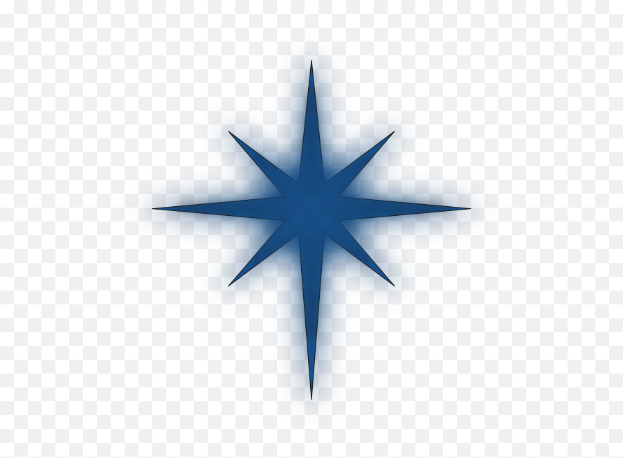 North Star Solid Blue Clip Art At Clkercom - Vector Clip Emoji,Blue Christmas Clipart