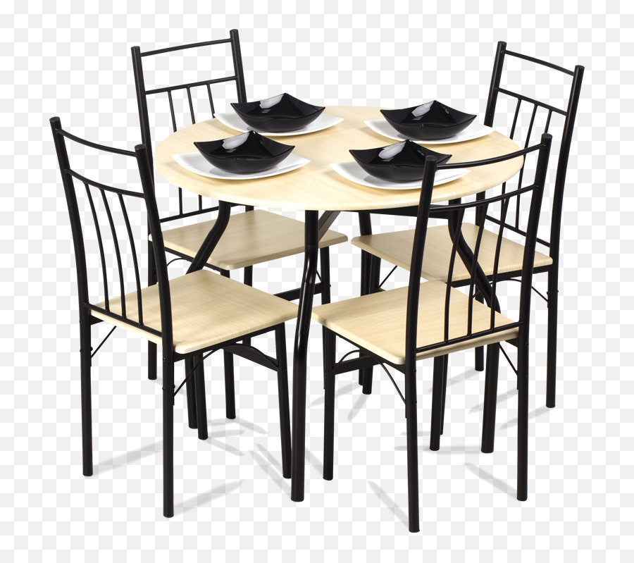Dining Set Table With 4 Chairs Carmen Png Transparent - Dining Table Photo Download Emoji,Table Transparent Background