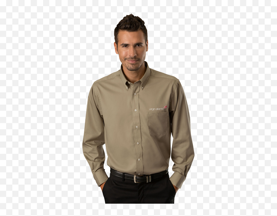 Shirt - Van Heusen Easy Care Dress Twill Shirt Emoji,Business Shirts With Logo