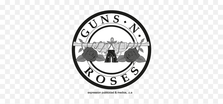 Guns N Roses Logo Vector - Guns N Roses Sticker Emoji,Gun Logos