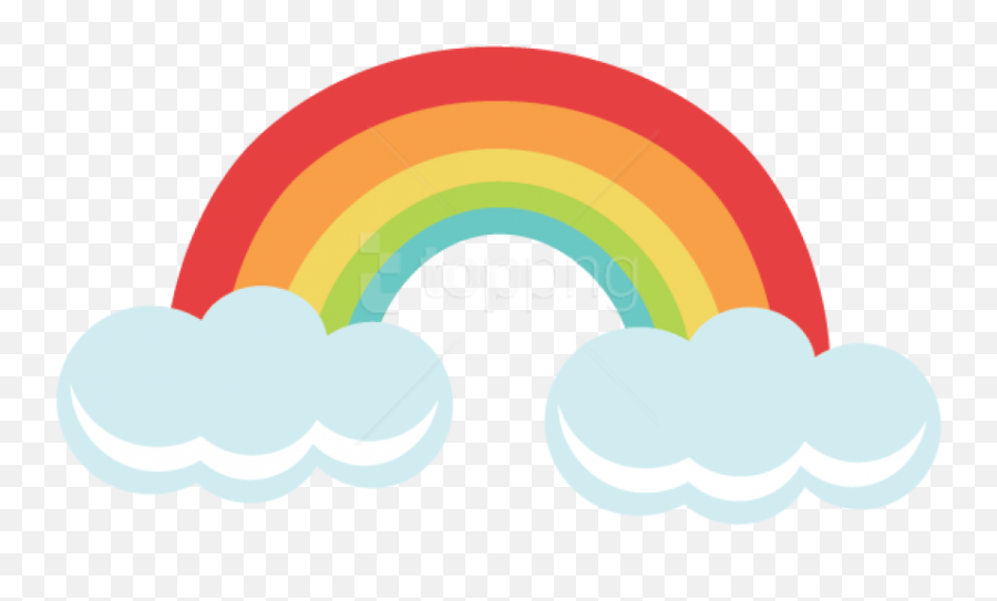 Free Png Download Rainbow Png Png - Clipart Cute Rainbow Emoji,Rainbow Transparent Background
