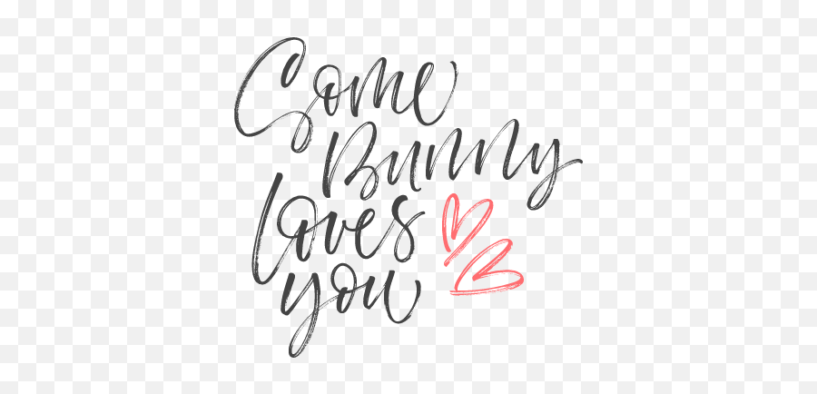 Some Bunny Loves You Graphic - Heart Clip Art Free Sone Bunny Loves You Black And White Clipart Emoji,Feliz Navidad Clipart