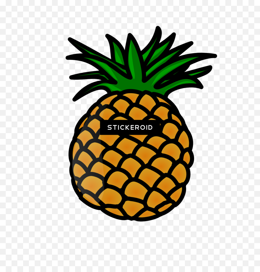Cute Pineapple Vector Png Transparent - Pineapple Cliparts Emoji,Pineapple Transparent
