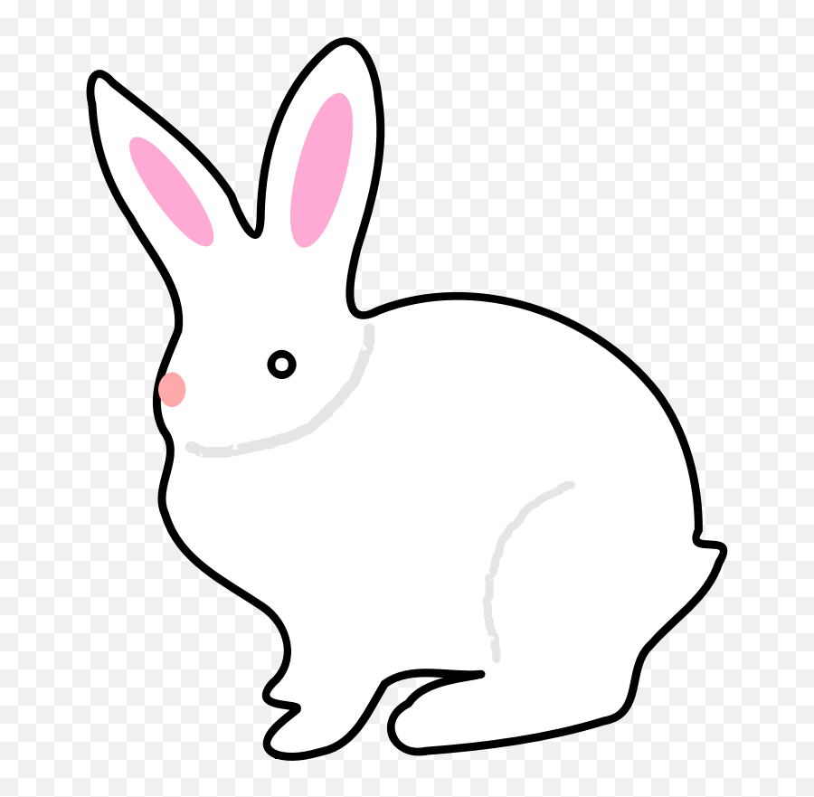 Bunny Png Clip Art Bunny Transparent Png Image Cliparts Free - Black And White Domestic Animals Clipart Emoji,Bunny Png