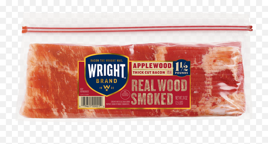 Applewood Smoked Bacon - Wright Bacon Emoji,Bacon Transparent