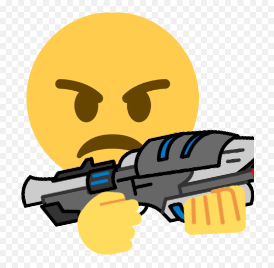 Csangry Discord Emoji - Ranged Weapon Clipart Full Size,Gun Emoji Transparent