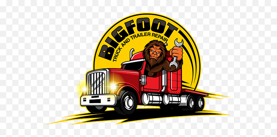 Home Bigfoot Truck And Trailer Repair - Commercial Vehicle Emoji,Truck Logo