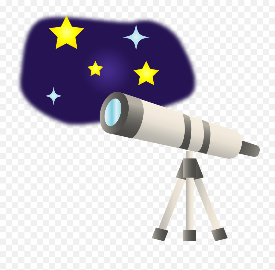 Telescope To See Stars Clipart Free Download Transparent - Telescope Clipart Emoji,Stars Clipart