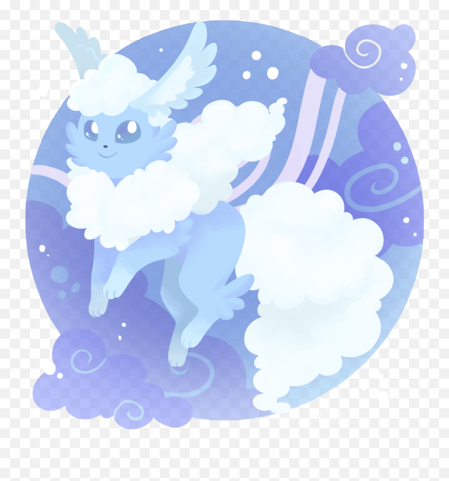 Fluffeon Flying Type Eeveelution Concept By Churrokat Emoji,Churro Clipart