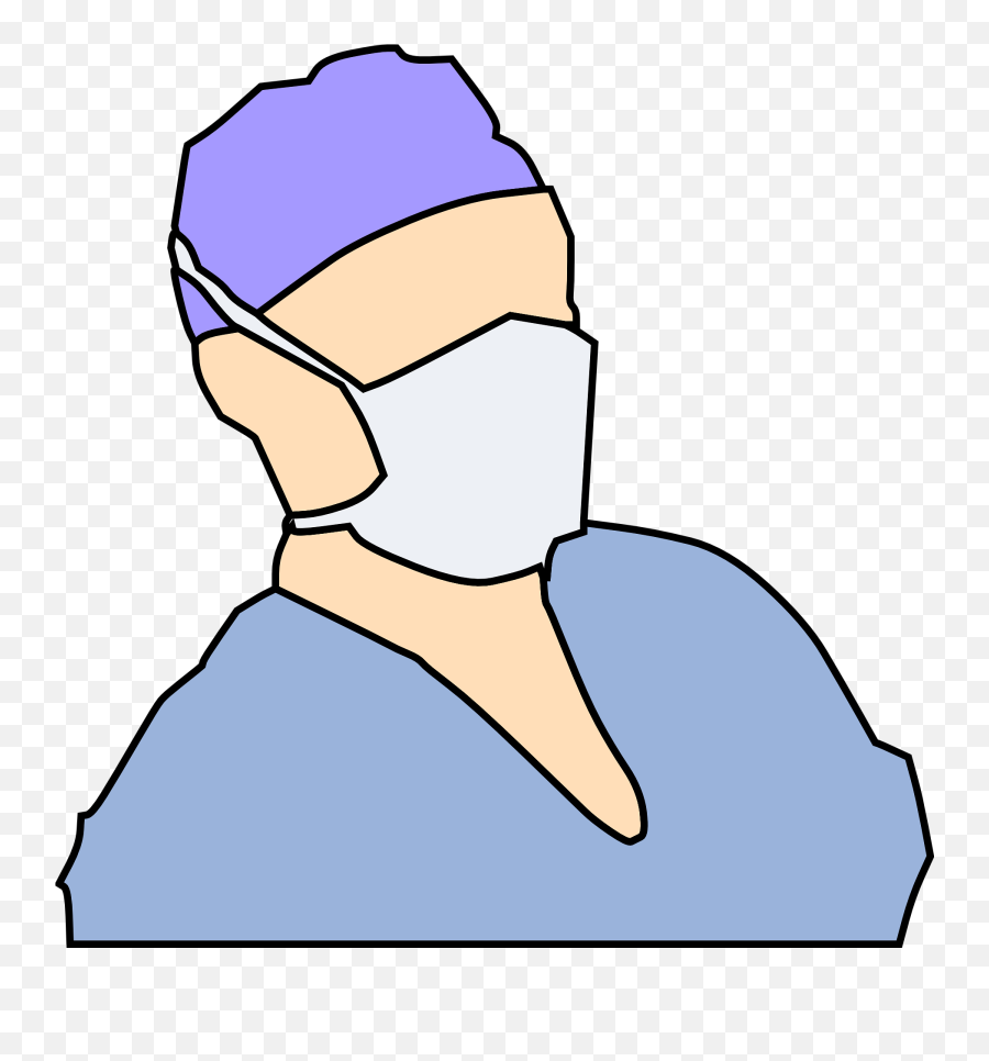 Download Free Clipart With Surgery Mask - Doctor With Mask Clip Art Emoji,Mask Clipart