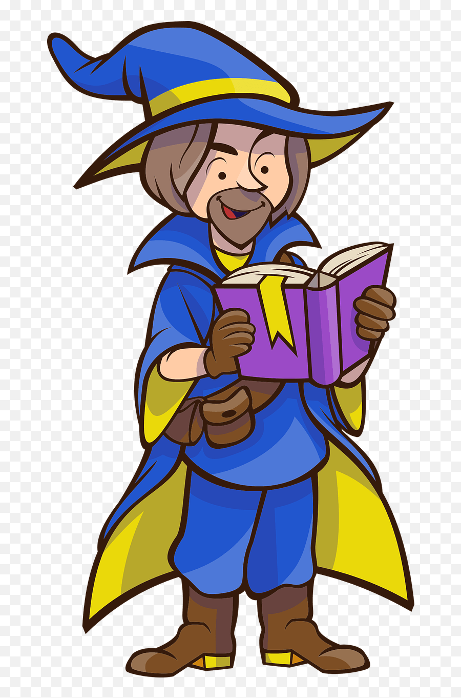 Free Cliparts Reading Wizard Download - Wizard Clip Art Public Domain Emoji,Wizard Clipart
