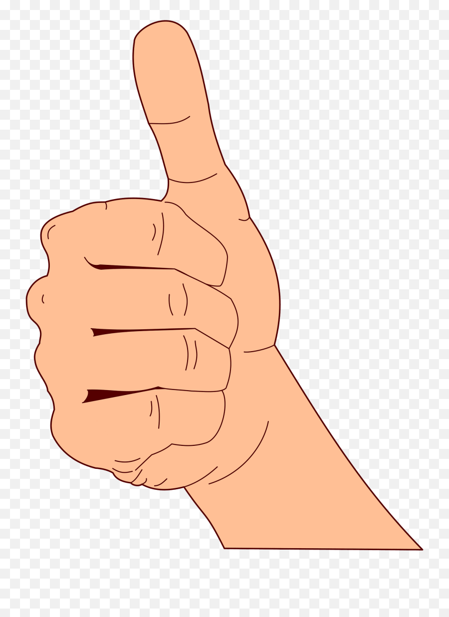 Thumbsign Languagehand Png Clipart - Royalty Free Svg Png Thumps Up Hand Vector Png Emoji,Language Clipart