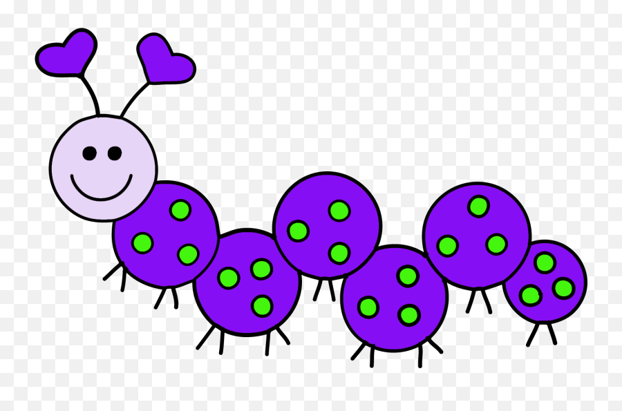 Love Bug Clip Art - Clipartsco Cartoon Insect Caterpillar Clipart Emoji,Bugs Clipart