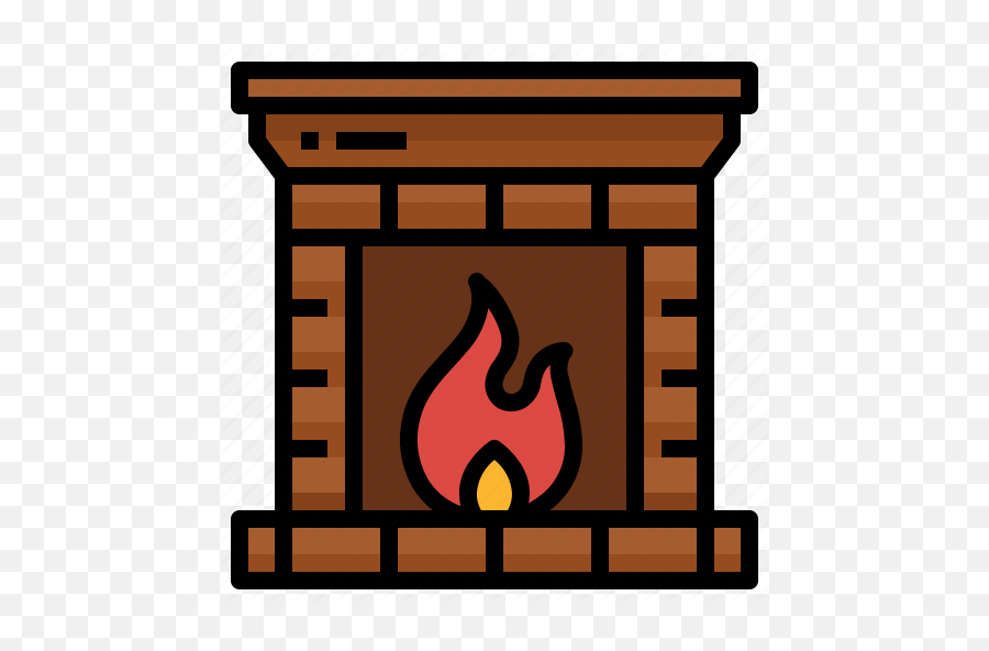 Chimney Fireplace Living Room Warm Icon - Download On Iconfinder Vertical Emoji,Living Room Clipart