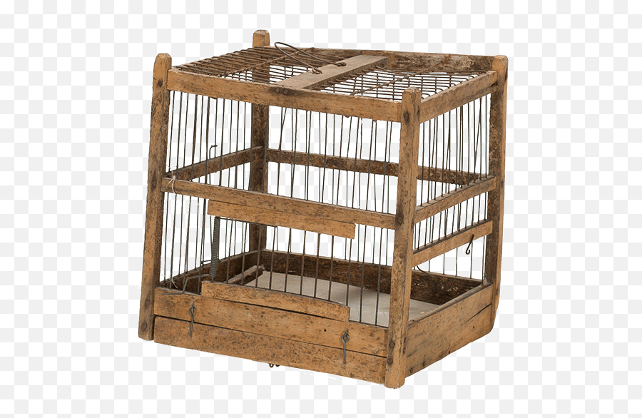 Wooden Bird Cage Png - Bird Cage Vintage 1920 Emoji,Cage Png