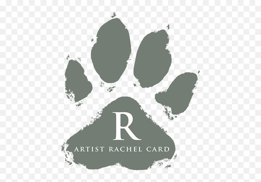 Pet Portrait And Wildlife Artist Rachel Emoji,Paw Print Logo
