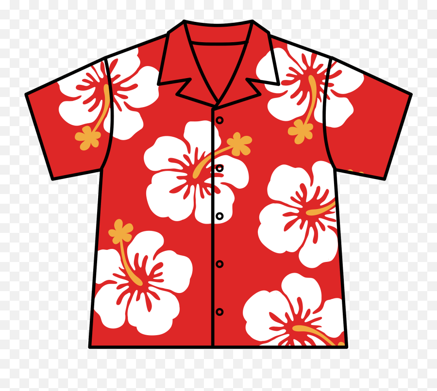 Aloha Shirt Clipart - Clip Art Flowery Shirt Emoji,Shirt Clipart