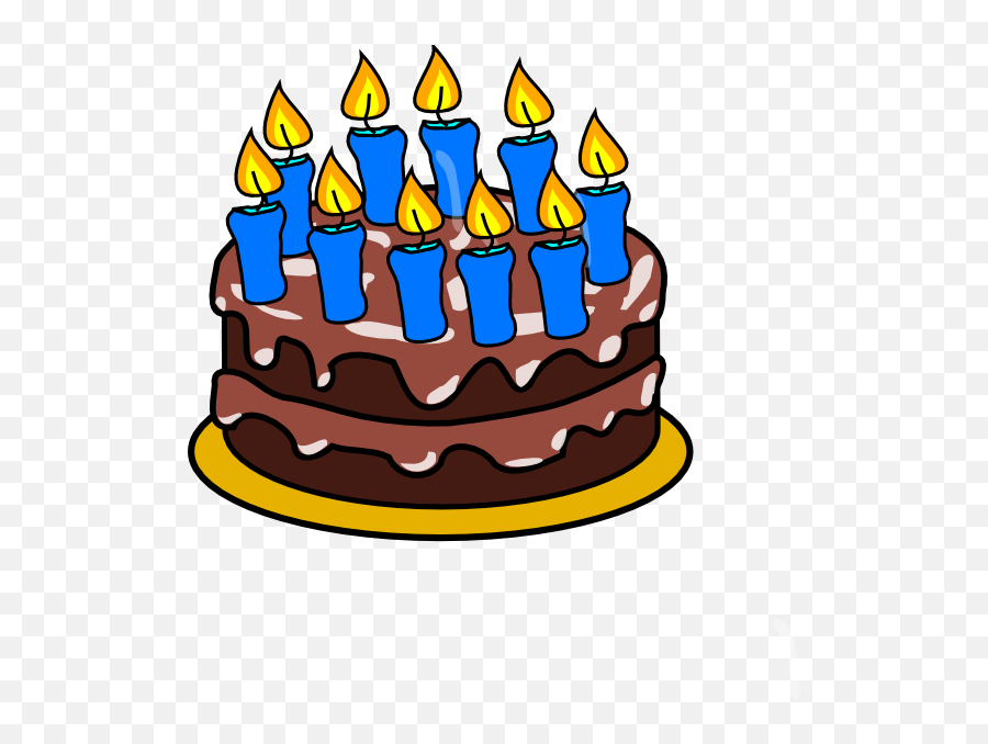 10th Birthday Cake Clip Art - Transparent Background Birthday Cake Png Emoji,Happy Birthday Clipart Free