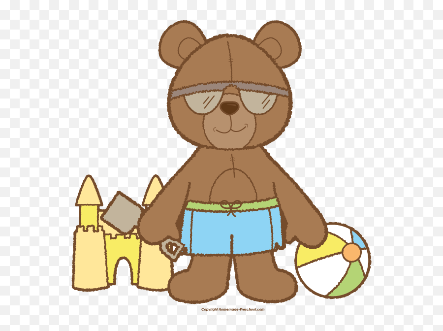 Clipart Reading Teddy Bear Clipart Reading Teddy Bear - Teddy Bear Beach Clipart Emoji,Teddy Bear Clipart