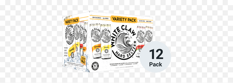 White Claw Hard Seltzer Variety - White Claw Packs Emoji,White Claw Png