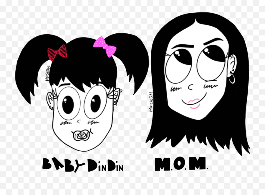 Babydindin And Mom - Baby Dindin And Mom Emoji,Cute Tik Tok Logo