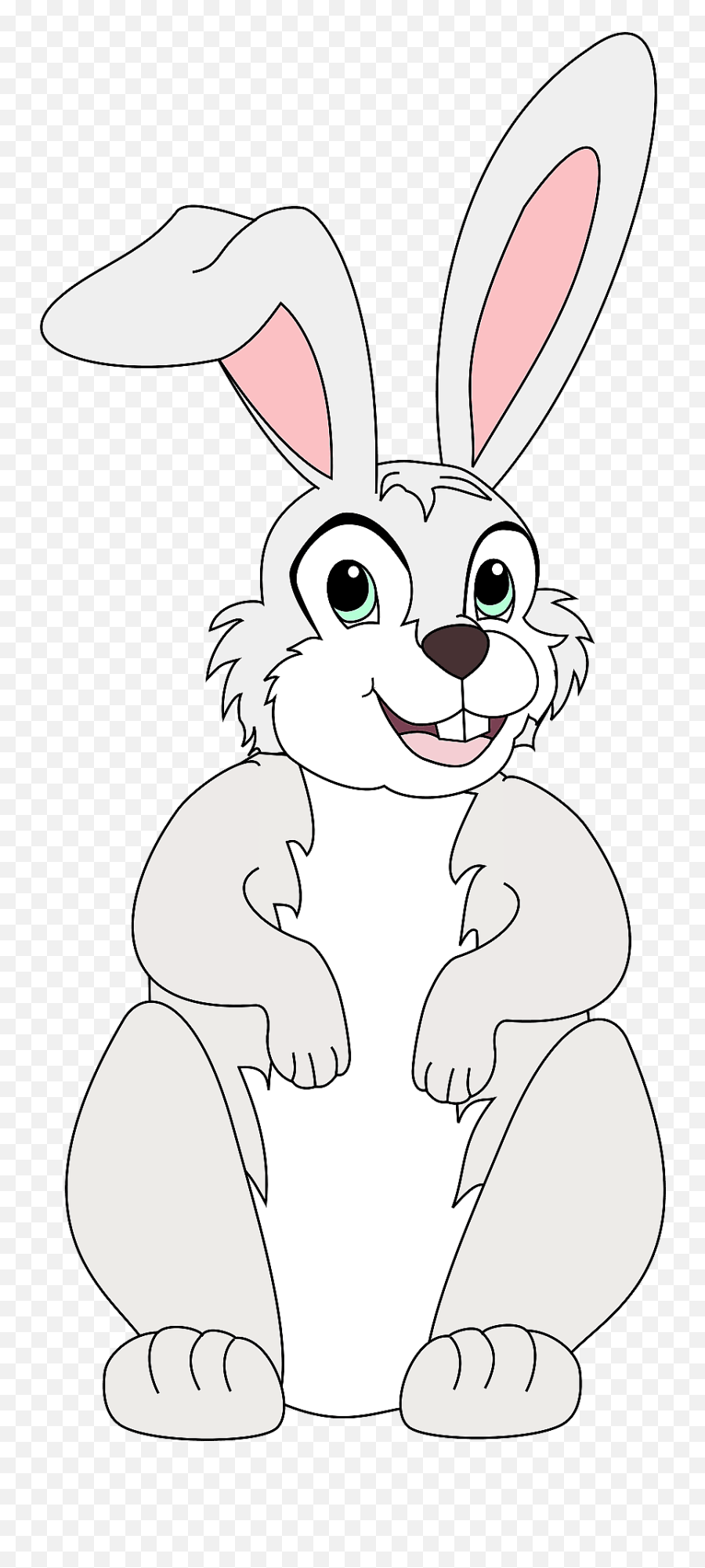 Cartoon Rabbit Clipart Free Download Transparent Png - Panchatantra The Lion And Rabbit Emoji,Bunny Face Clipart