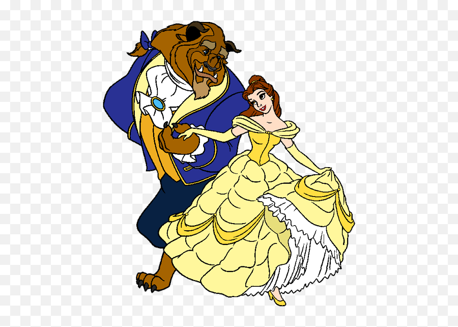 Beast Clipart Beauty And The Beast - Tshirt 500x567 Png Belle And The Beast Clip Art Emoji,T-shirt Clipart