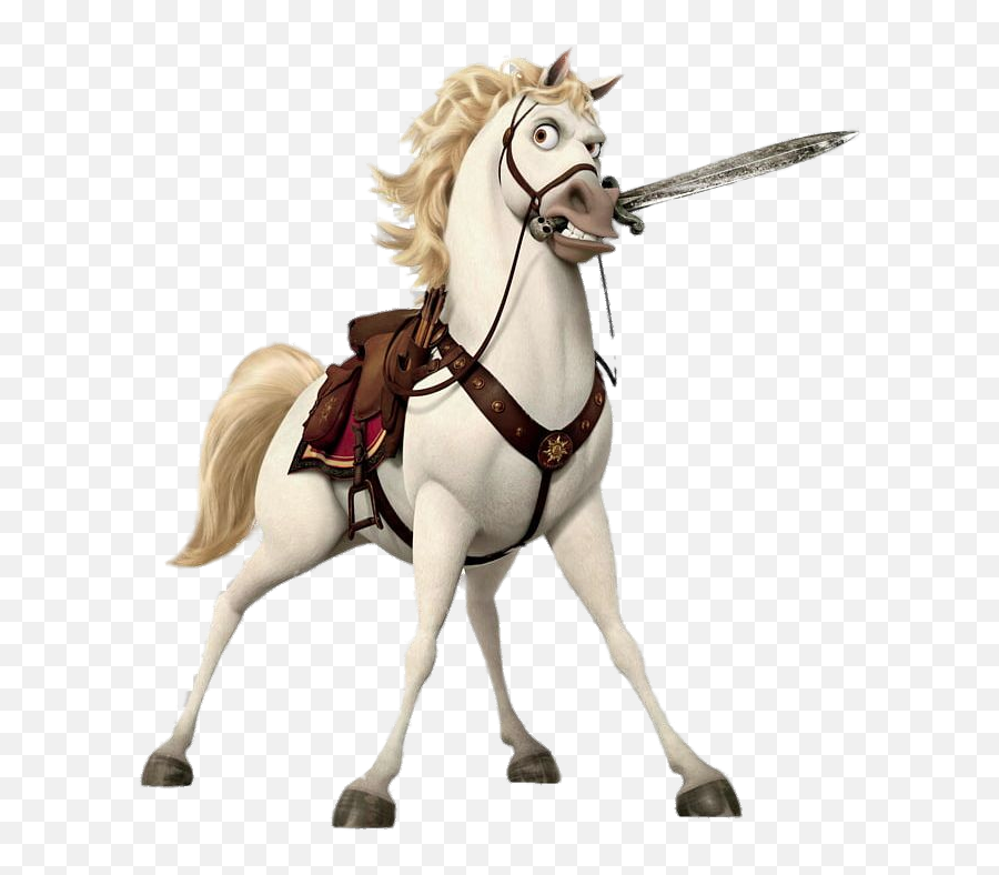 Check Out This Transparent Maximus The Horse Holding Sword - Maximus From Tangled Emoji,Sword Transparent Background