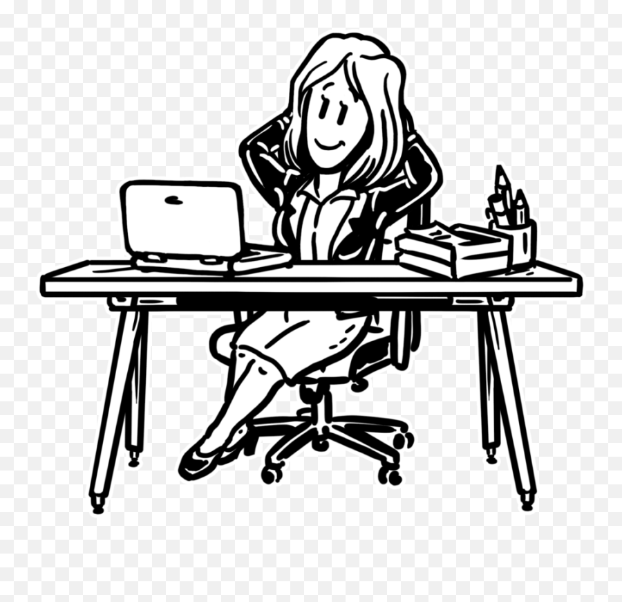 Ways To Be Productive During Your Downtime At Work - Desk Organized Black And White Clipart Emoji,Organized Clipart