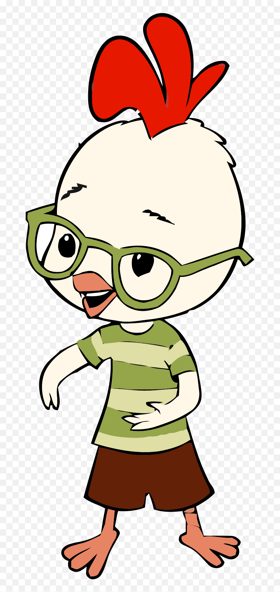 Chicken Little Pose Clipart Png - Portable Network Graphics Emoji,Chicken Little Png