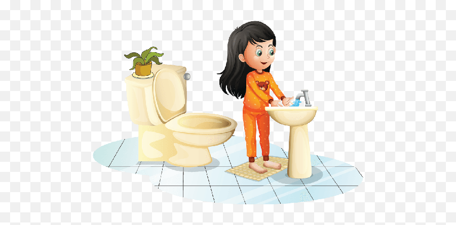 Preschool Washing Hands Clipart - Wash Hand After Using Toilet Emoji,Washing Hands Clipart