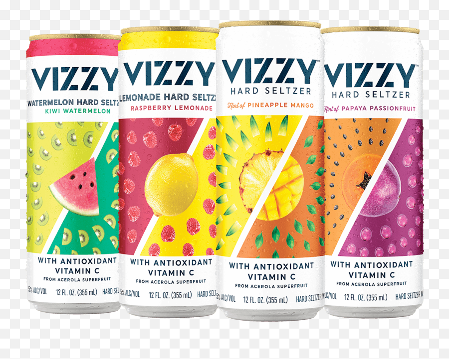 Home Vizzy Hard Seltzer Emoji,Superfruit Logo