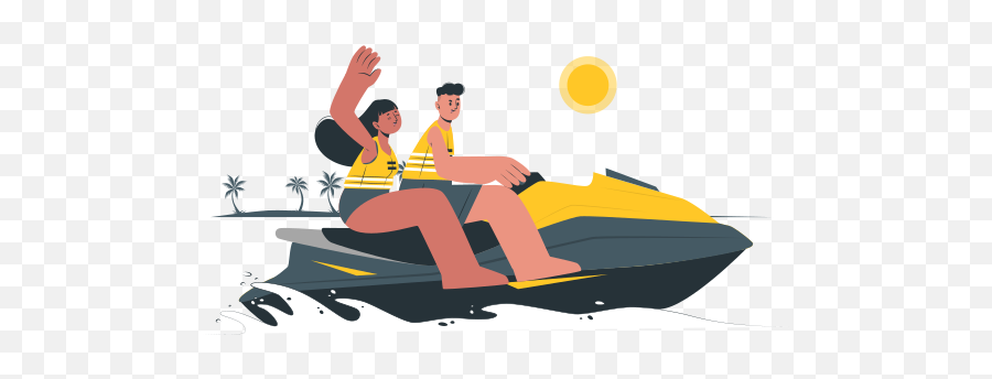 Water Scooter Customizable Cartoon Illustrations Bro Style Emoji,Snowmobiles Clipart