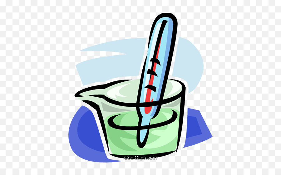 Thermometer In A Dish Of Liquid Royalty Free Vector Clip Art Emoji,Thermometer Transparent Background