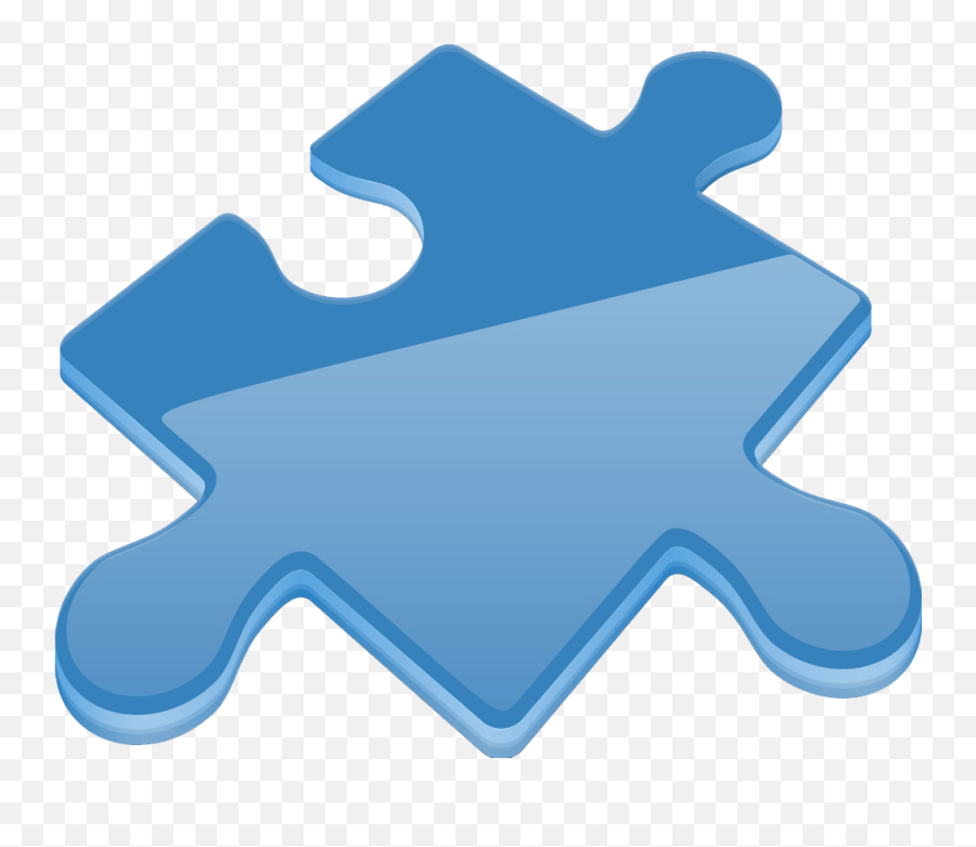 Blue Puzzle Piece Png Transparent - Clipart World Emoji,Puzzle Piece Transparent Background