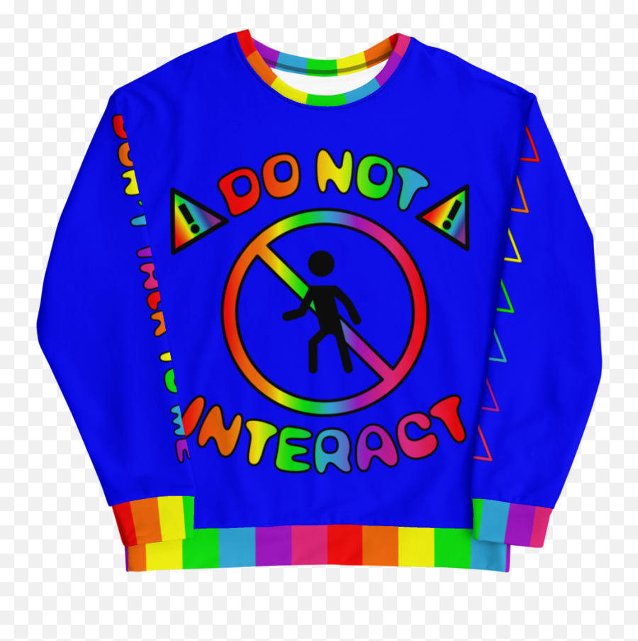Kidcore Do Not Interact Sweater Toxic Raver Party Favor Emoji,Do Not Png